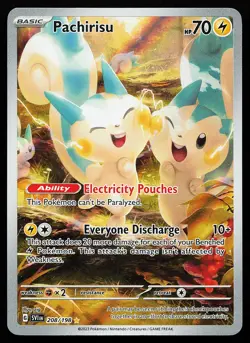 Pachirisu 208/198 Holo Illustration Rare Scarlet & Violet Base Set Pokemon Card - Image 1