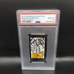 2013 POKEMON HANAFUDA KANTO APRIL NINETALES/PERSIAN PSA 10 - Image 1