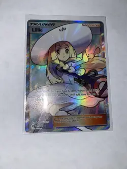 Lillie Ultra Rare Full Art Holo 147/149 SM Base Set Trainer Pokemon TCG Card - Image 5