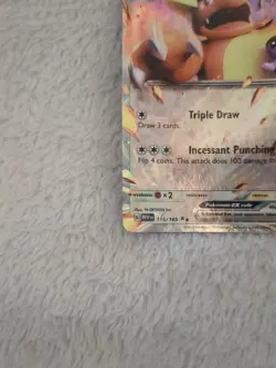 Kangaskhan ex 115/165 Pokemon 151 Holo Double Rare Trading Card Near Mint - Image 4
