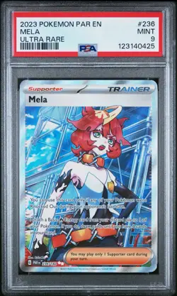 Pokemon 2023 SV Paradox Rift Mela Card #236/182 PSA 9 - Image 1