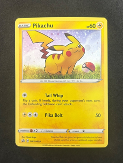 2020 POKEMON BLACK STAR PROMO SWSH039 PIKACHU *** FART SWIRL *** - NEAR MINT - Image 1