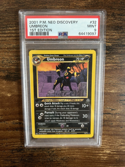Pokemon Umbreon Neo Discovery 2001 MINT 9 1st Edition #32 - Image 1
