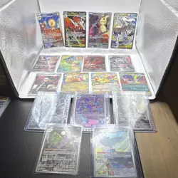 Pokemon TCG ASK Togekiss Dustox Heliolisk Mega Scrafty Mimikyu Holo Lot 14 Cards - Image 1