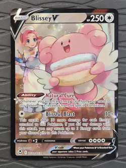 Blissey V TG22/TG30 Trainer Gallery Silver Tempest Full Art Pokemon Card NM - Image 1