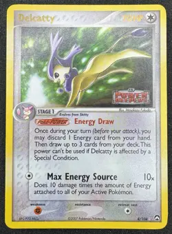 Delcatty 8/108 Ex Power Keepers Stamped Reverse Holo Pokemon Card LP - Image 1
