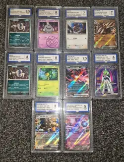 Pomemon Slab Bundle Mewtwo Ex & Others Mixed Grades Pokemon Cards - Image 1