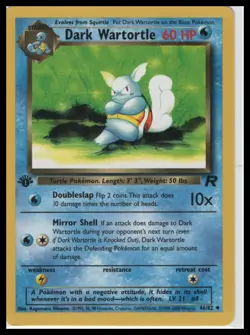 Pokemon TCG Team Rocket Dark Wartortle #46/82 First Edition - Image 1