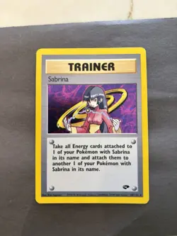 Pokemon Sabrina Holo Gym Challenge Trainer 20/132 - Image 1