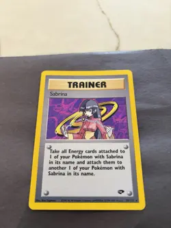 Pokemon Sabrina Holo Gym Challenge Trainer 20/132 - Image 2