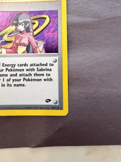 Pokemon Sabrina Holo Gym Challenge Trainer 20/132 - Image 3