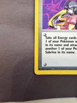 Pokemon Sabrina Holo Gym Challenge Trainer 20/132 - Image 4