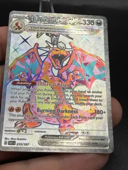 Charizard EX 215/197 Obsidian Flames Ultra Rare NM Pokemon TCG FB3 - Image 2