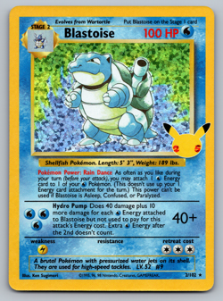 Blastoise Pokemon Celebrations Classic Collection 2/102 Holo Rare NM - Image 1