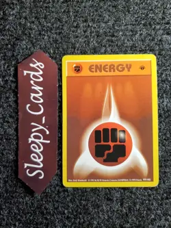 Fighting Energy 97/102 1st Edition Base Set Shadowless 1999 Pokemon NM - Image 1