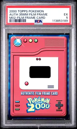 Authentic Film Frame Pokemon 2000 Topps Movie Low Pop PSA 5 - Image 1