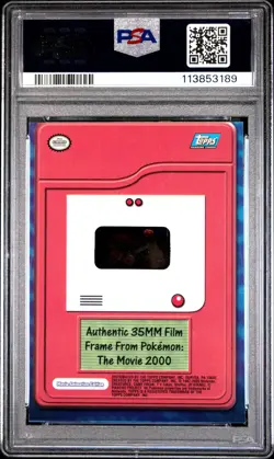 Authentic Film Frame Pokemon 2000 Topps Movie Low Pop PSA 5 - Image 2