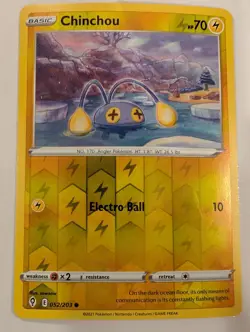 Chinchou 052/203 - Evolving Skies Pokemon Reverse Holo Foil Nice! - Image 1