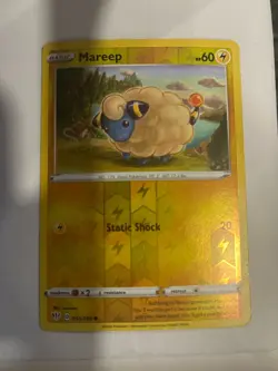 Mareep 055/189 S&S Darkness Ablaze Pokemon Reverse Holo Foil Rare - Image 1
