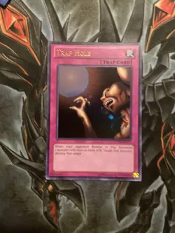 Yu-Gi-Oh Trap Hole LCYW-EN177 Ultra Rare Unlimited Edition NM - Image 1