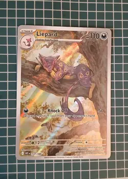 Pokemon Liepard 137/086 White Flare Illustration Rare IR Holo TCG Card English - Image 1