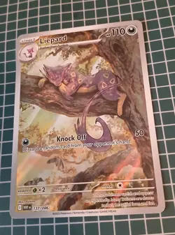 Pokemon Liepard 137/086 White Flare Illustration Rare IR Holo TCG Card English - Image 4