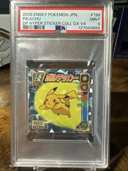 2008 Pokemon Ensky #198 Pikachu Diamond And Pearl Hyper DX PSA 9 - Image 1