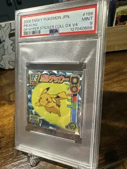 2008 Pokemon Ensky #198 Pikachu Diamond And Pearl Hyper DX PSA 9 - Image 2