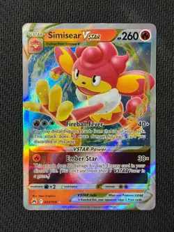 Simisear VSTAR 023/159 Crown Zenith Pokemon English Near Mint - Image 1