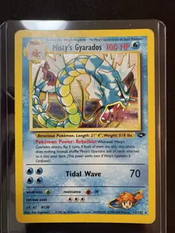 Misty's Gyarados 13/132 Gym Challenge Holo Rare Unlimited Pokemon Card - Image 2