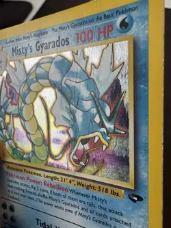 Misty's Gyarados 13/132 Gym Challenge Holo Rare Unlimited Pokemon Card - Image 3