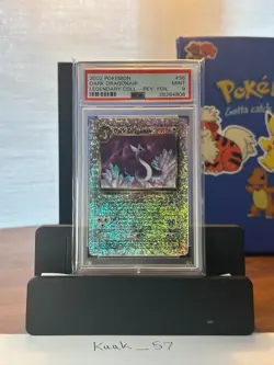 2002 Pokemon Legendary Collection Dark Dragonair Reverse Holo PSA 9 - Image 1