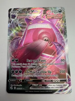 Pokemon TCG Fusion Strike Gengar VMAX Ultra Rare Holo Card 157/264 - Image 1