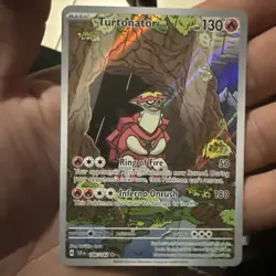 Pokemon Turtonator 146/142 Sv07: Stellar Crown Illustration Rare Holo 130 HP - Image 1