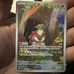 Pokemon Turtonator 146/142 Sv07: Stellar Crown Illustration Rare Holo 130 HP - Image 2