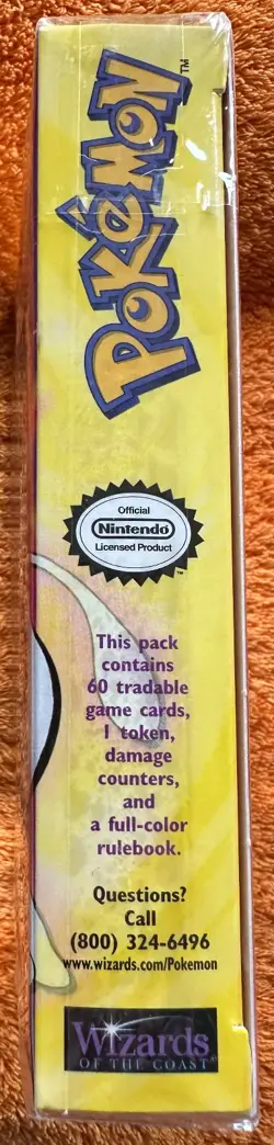 1999 Pokemon Zap! Base Set Theme Deck, Holo Mewtwo, New Factory Sealed Unopened - Image 5