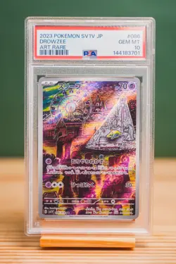 2023 POKEMON JAPANESE SV1V-VIOLET EX ART RARE #086 DROWZEE PSA 10 - Image 1
