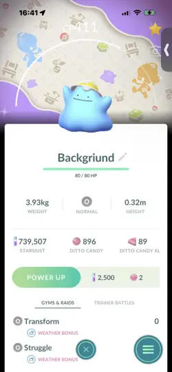 Pokemon Go (Stage 46) Shiny Ditto Background X2 ( 12 Shinys) - Image 2