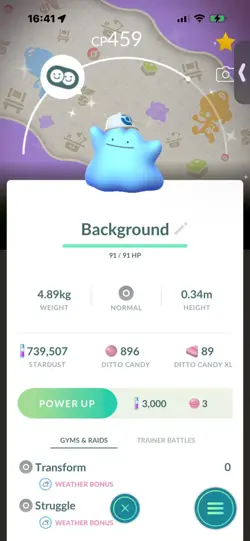 Pokemon Go (Stage 46) Shiny Ditto Background X2 ( 12 Shinys) - Image 3