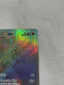 Blaziken GX 170/168 Rainbow Rare Holo Full Art SM-Celestial Storm Pokemon TCG - Image 4