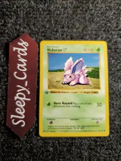 Nidoran 55/102 - 1st Edition Shadowless Base Set Pokemon TCG Vintage WOTC NM - Image 1