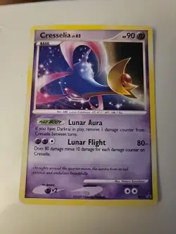 Pokemon TCG Cresselia DP Black Star Promotional DP51 Holo Promo 1st Edition 2009 - Image 1