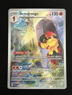 Armarouge 203/198 IR Illustration Rare Scarlett & Violet Base Set Pokemon TCG - Image 1