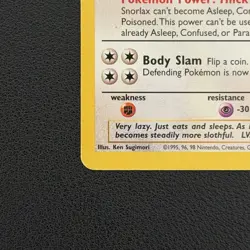 Pokemon TCG Snorlax 27/64 Jungle Unlimited Rare - MP - Image 5