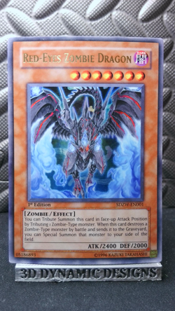 | Yugioh Red-Eyes Zombie Dragon SDZW-EN001 1st Ultra Structure Deck LP 🔥 | - Image 1