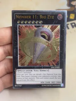 Number 11: Big Eye AP06-EN002 Ultimate Rare YuGiOh! NM EURO Print - Image 2