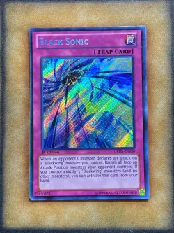 Yugioh Black Sonic DRLG-EN030 Secret Rare 1st Ed NM - Image 1