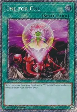 Yugioh! One for One - RA03-EN056 - Platinum Secret Rare - 1st Edition Near Mint, - Image 1