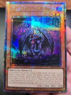 Yugioh Nebulus, Dragon Ruler of Mishaps ALIN-EN019 Quarter Century Secret 1st NM - Image 1