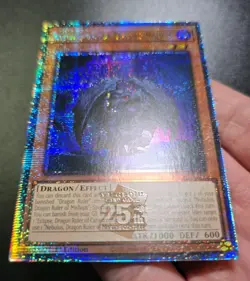 Yugioh Nebulus, Dragon Ruler of Mishaps ALIN-EN019 Quarter Century Secret 1st NM - Image 2